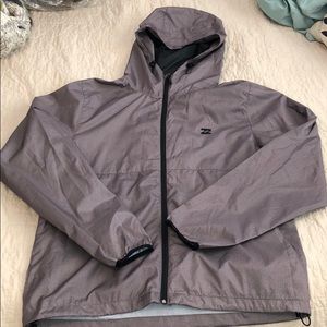 Men’s grey Billabong wind breaker